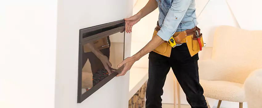 Metal Fireplace Installation in Lake Elsinore, California