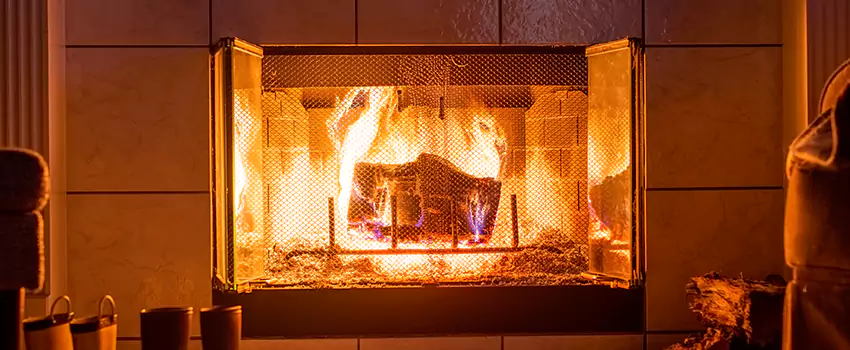 Mendota Hearth Landscape Fireplace Installation in Lake Elsinore, California