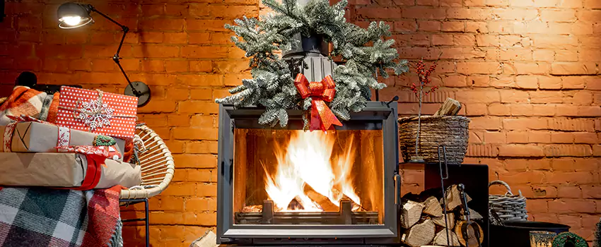 Travis Industries Linear Gas Fireplace Installation in Lake Elsinore, California