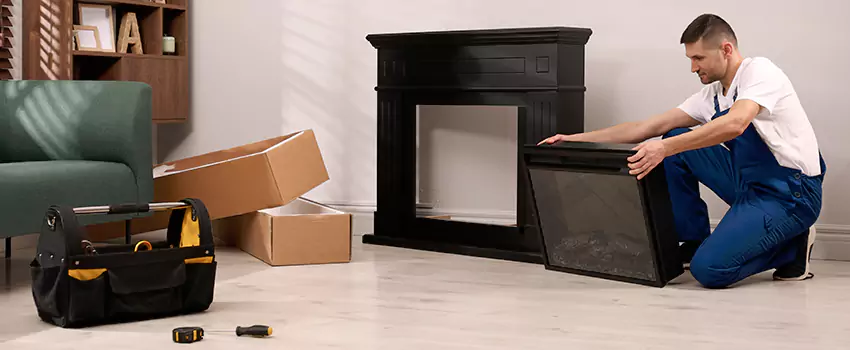 Old Rusted Metal Fireplace Repair And Replacement in Lake Elsinore, CA